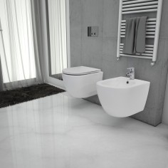 Bidet sospeso aria bianco opaco