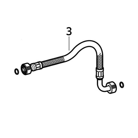 Tubo flessibile per cassetta ad incasso sigma8 243.175.00.1 geberit