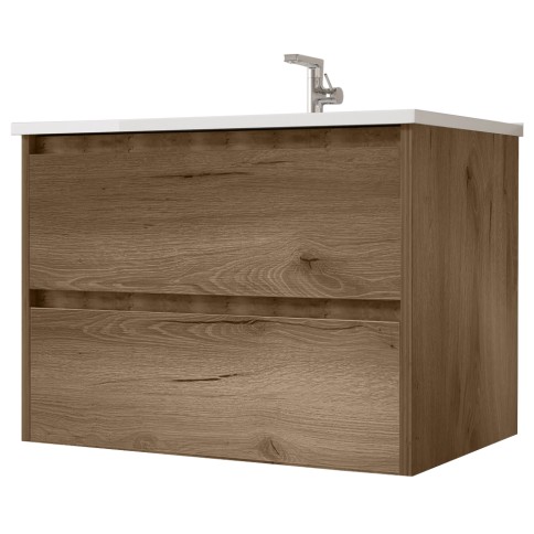 Base sospesa 2 cassetti senza lavabo megan 70 cm terra venato