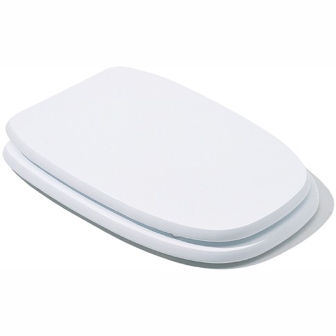 Sedile copriwater in legno bianco compatibile lisa spea