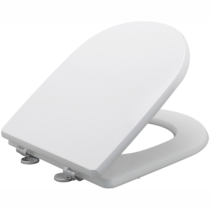 Sedile copriwater in legno bianco compatibile flavia globo