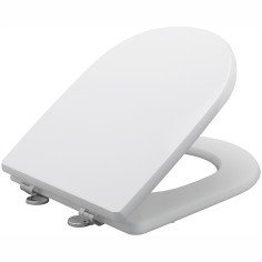 Sedile copriwater in legno bianco compatibile flavia globo