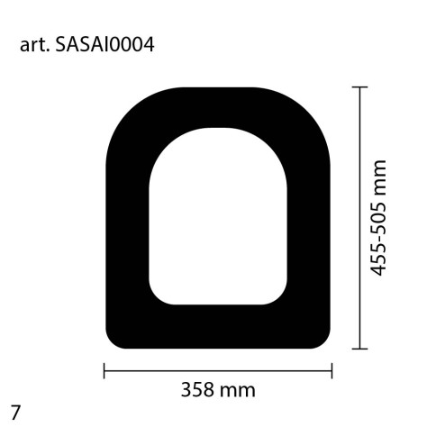 Sedile copriwater in legno bianco compatibile mia astra