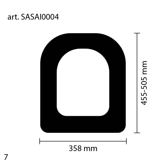 Sedile copriwater in legno bianco compatibile mia astra