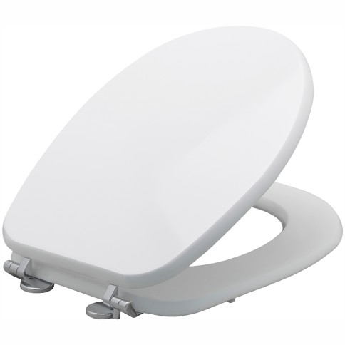 Sedile copriwater in legno bianco compatibile liuto ideal standard