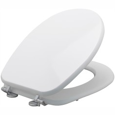 Sedile copriwater in legno bianco compatibile liuto ideal standard