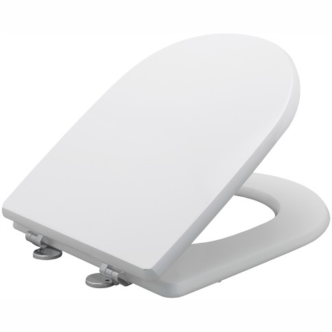 Sedile copriwater in legno bianco compatibile diana azzurra