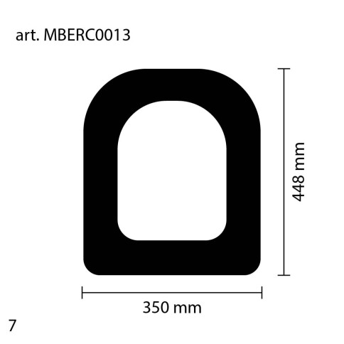 Sedile copriwater in termoindurente bianco compatibile metro flaminia