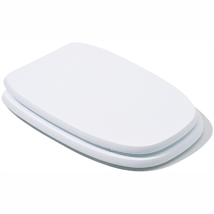 Sedile copriwater in legno bianco compatibile square pozzi ginori