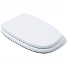 Sedile copriwater in legno bianco compatibile square pozzi ginori