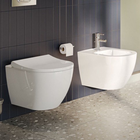 Vaso wc sospeso rimless mia round vitra