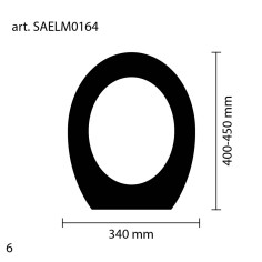 Sedile mdf bianco tesi