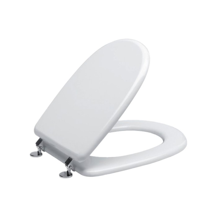Sedile copriwater in legno bianco compatibile adria falerii