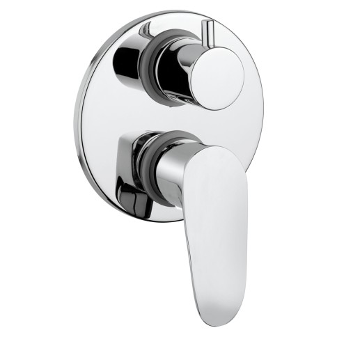Miscelatore rubinetto incasso doccia con deviatore smile mamoli