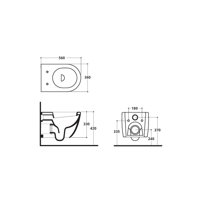 SANITARI SOSPESI BIANCO LUCIDO COVER XL ALTHEA