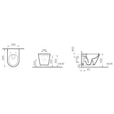 SANITARI SOSPESI BIANCO LUCIDO INTEGRA VITRA