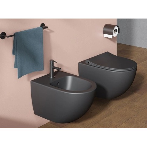 SANITARI SOSPESI NERO OPACO SENTO VITRA