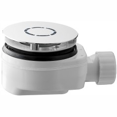 Sifone di scarico per piatto doccia con foro d.90 mm ribassato