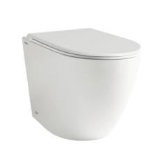 Vaso wc sospeso tornado cover.1 con sedile slim soft close e fissaggi althea