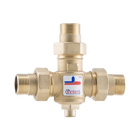 Valvola deviatrice termostatica pretarata 3/4 barberi