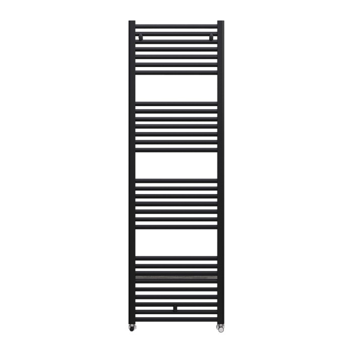 Termoarredo scaldasalviette a tubi orizzontali nero opaco 1732x500 interasse 450 lisa cordivari