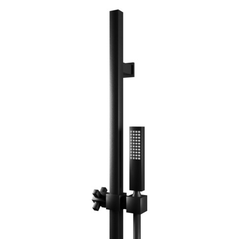 Kit saliscendi in ottone  iron quadro black