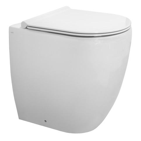 Sedile copriwater originale soft close per vaso wc bianco alto form alice ceramica