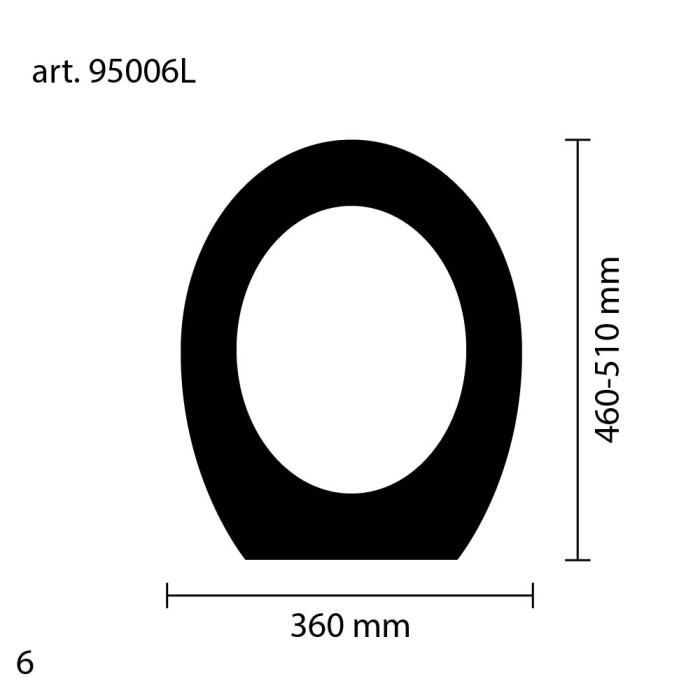 Sedile copriwater in legno bianco compatibile lisa spea