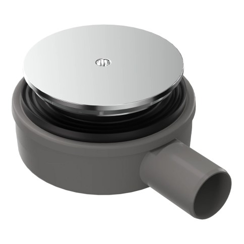 Sifone di scarico per piatto doccia con foro d.90 mm micro lux-bonomini