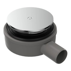 Sifone di scarico per piatto doccia con foro d.90 mm micro lux-bonomini