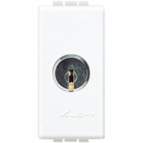 Interruttore bipolare con chiave bianco system gewiss