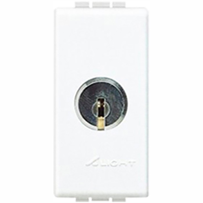 Interruttore bipolare con chiave bianco system gewiss