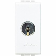 Interruttore bipolare con chiave gewiss 1 modulo - simbolo 0/1