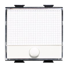 Interruttore con targa portanome illuminabile bianco matix bticino