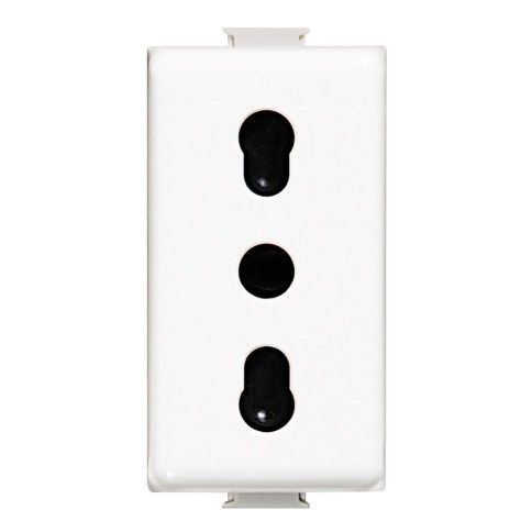 Presa di alimentazione standard 16a bianca matix bticino