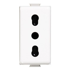 Presa di alimentazione standard 16a bianca matix bticino