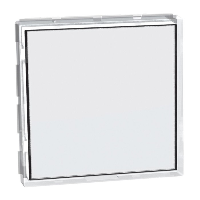 Interruttore con targa portanome illuminabile bianco matix go bticino