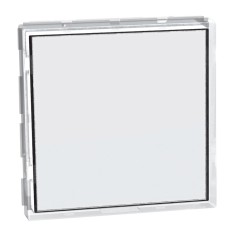 Interruttore con targa portanome illuminabile bianco matix go bticino