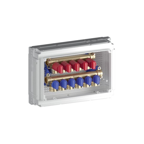 Kit collettore sanitario multi intercettazione da incasso 5+4 teco