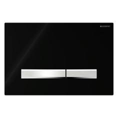 Placca per cassetta di scarico ad incasso sigma sigma20 nero intenso geberit