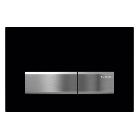 Placca per cassetta di scarico ad incasso sigma sigma20 nero intenso geberit