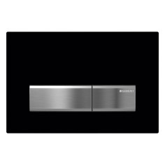 Placca per cassetta di scarico ad incasso sigma sigma20 nero intenso geberit