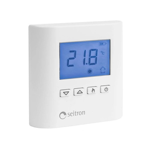 Termostato ambiente digitale taddy bianco seitron