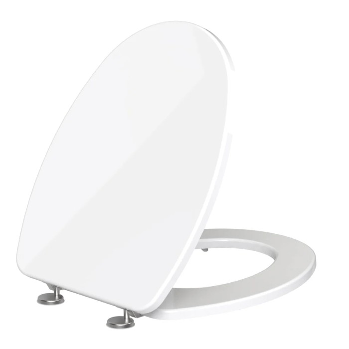 Sedile copriwater in legno bianco compatibile pratika pozzi ginori