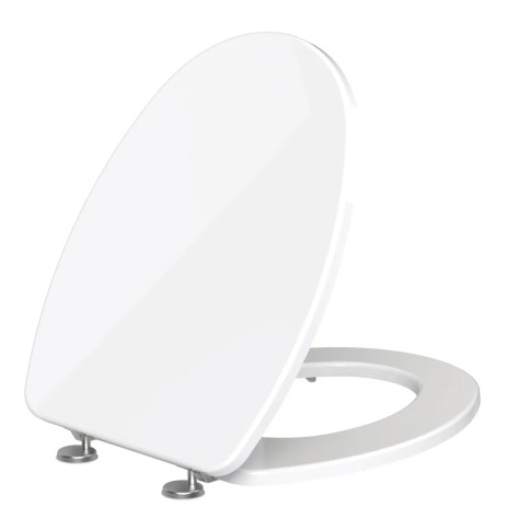 Sedile copriwater in legno bianco compatibile swing laufen