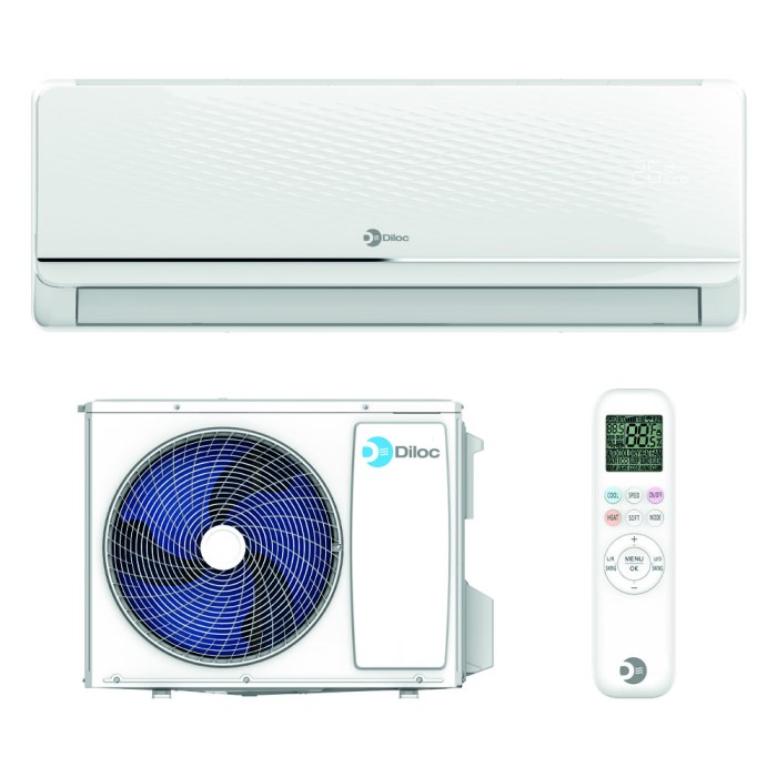 Condizionatore monosplit inverter r32 atlas diloc 12000 btu