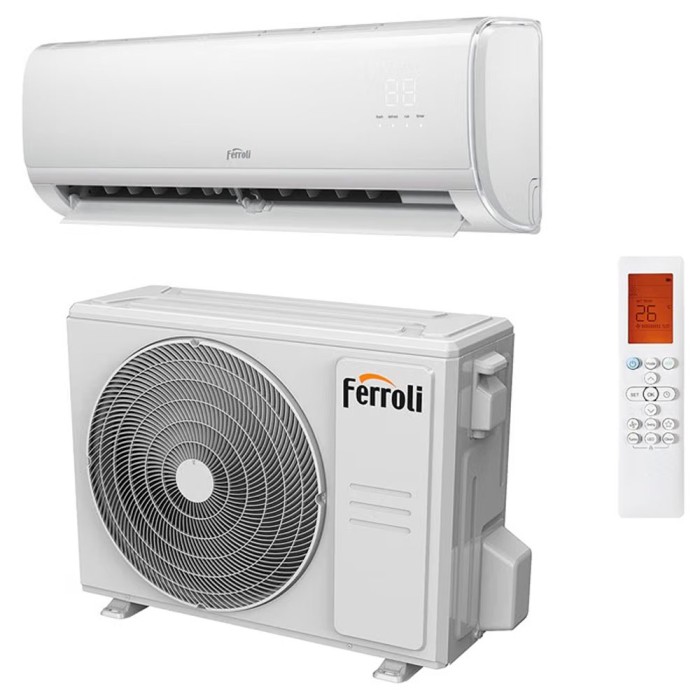Condizionatore monosplit inverter r32 giada ferroli 9000 btu