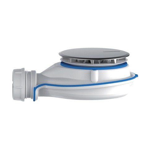 Sifone di scarico per piatto doccia con foro d.90 mm turboflow magnetec redi
