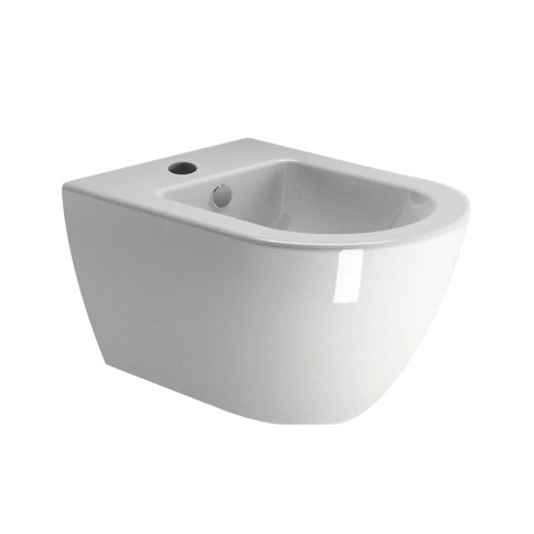 Sanitari sospesi bianco lucido con sedile pura 50 gsi