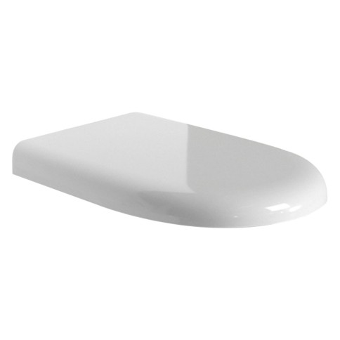 Sedile copriwater originale soft close per vaso wc bianco basic circle white ceramic